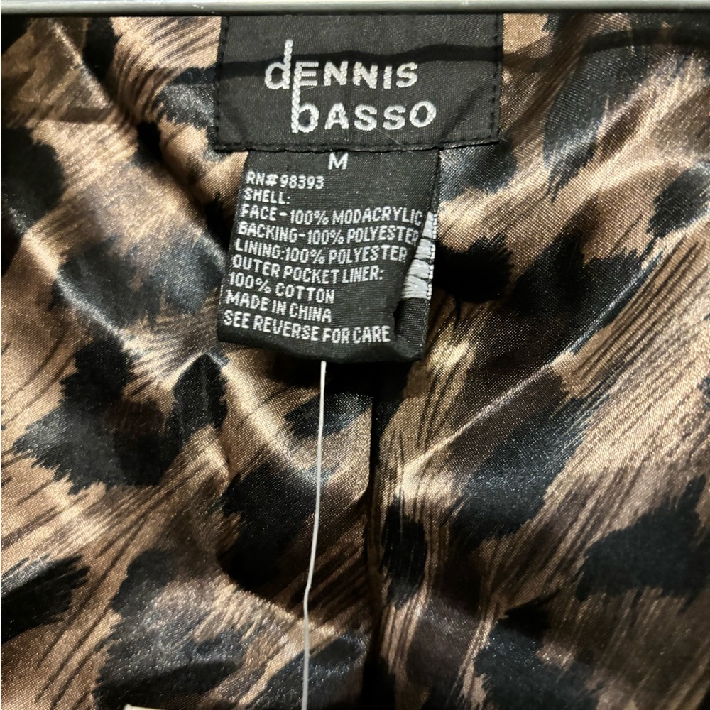 Gorgeous Dennis Basso faux full length fur coat.Never worn with tags.